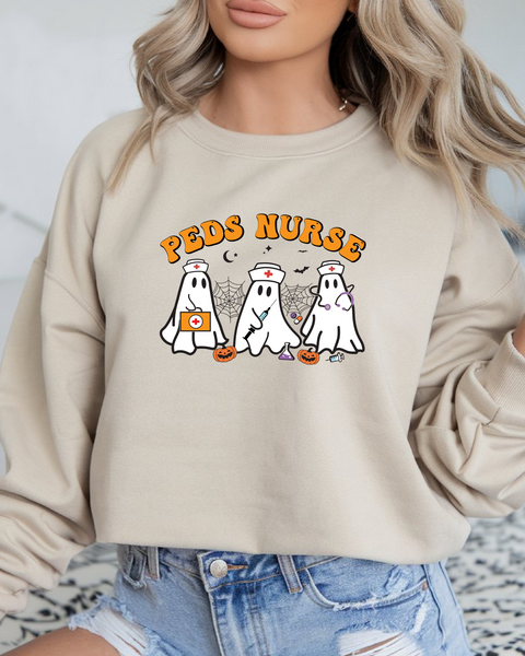 Peds Nurse ghost sweatshirt