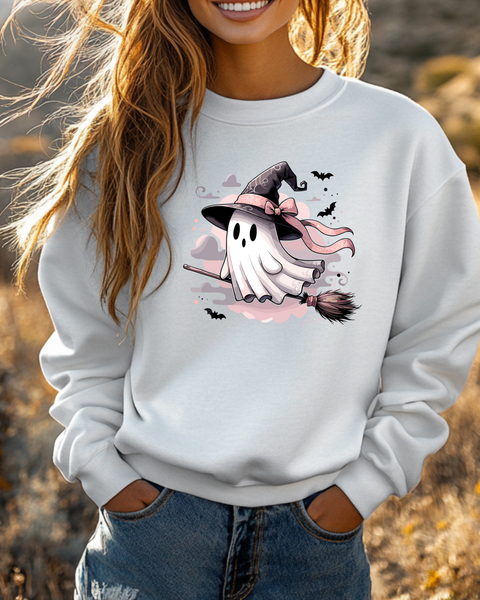 Cute pink Ghost Sweatshirt
