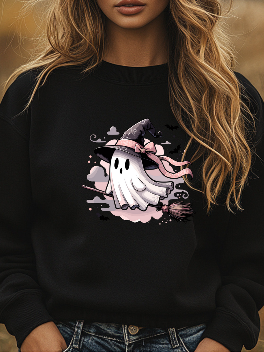 Cute pink Ghost Sweatshirt