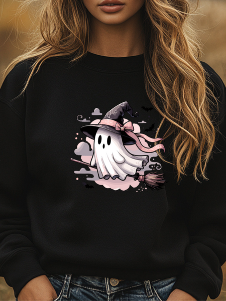 Cute pink Ghost Sweatshirt
