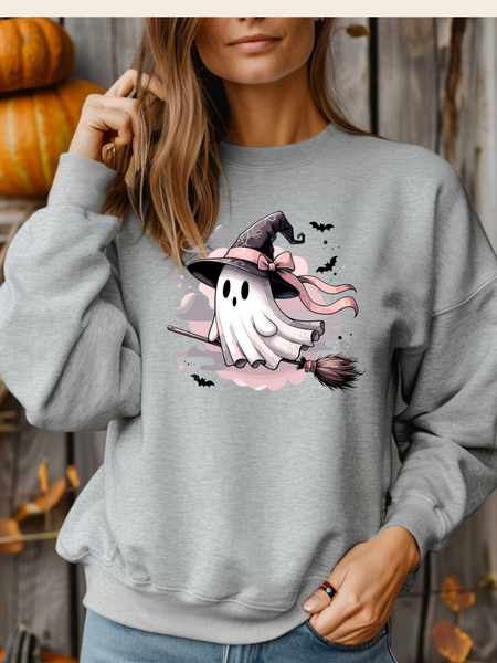 Cute pink Ghost Sweatshirt