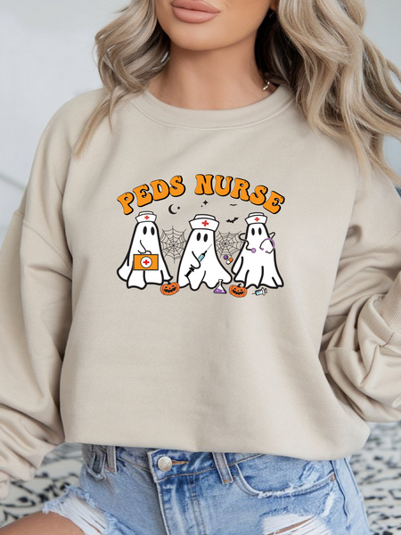 Peds Nurse ghost sweatshirt