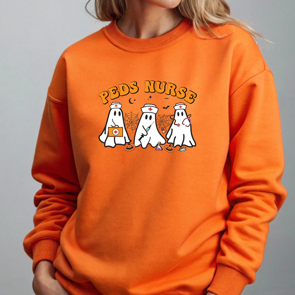 Peds Nurse ghost sweatshirt