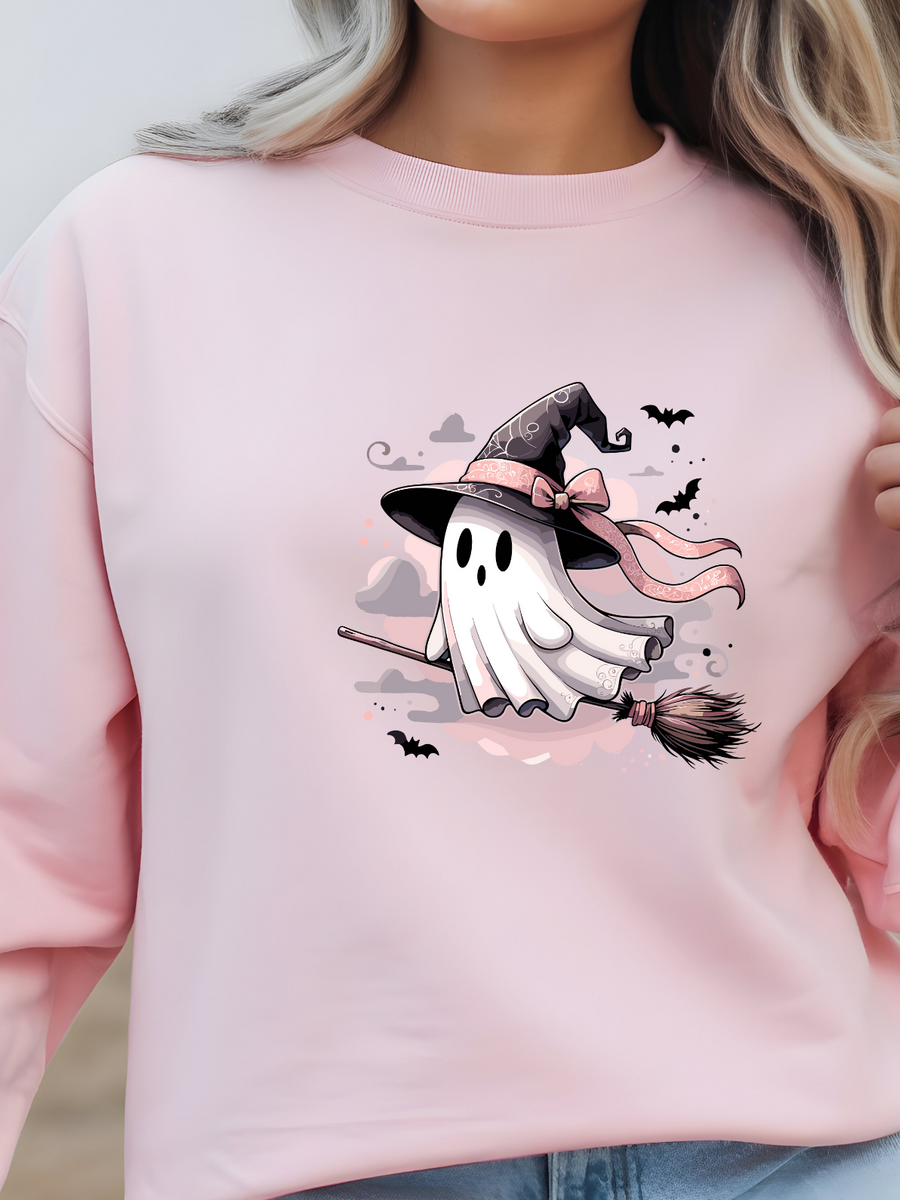 Cute pink Ghost Sweatshirt