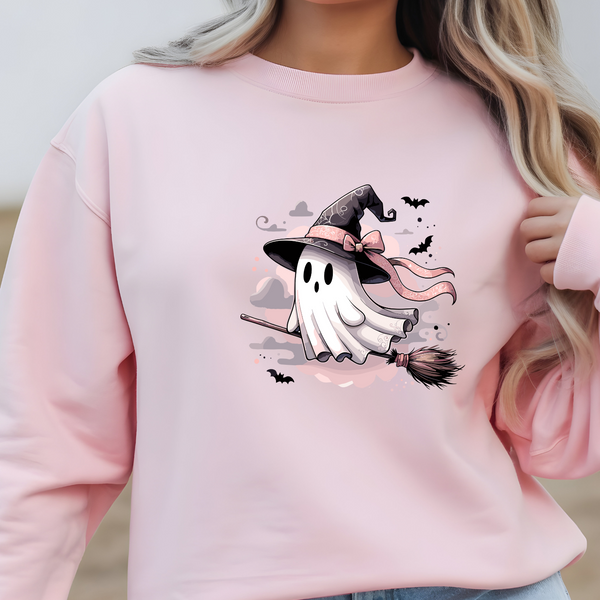 Cute pink Ghost Sweatshirt