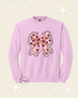 Pink valentine coquette bow Sweatshirt