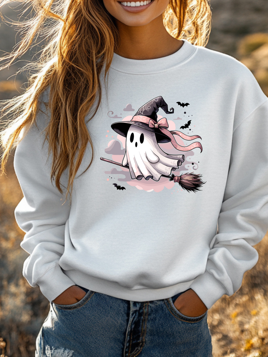 Cute pink Ghost Sweatshirt