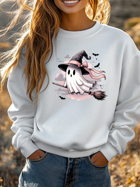 Cute pink Ghost Sweatshirt