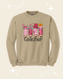 Teacher valentine pencil Sweatshirt