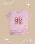 Pink valentine coquette bow t-shirt