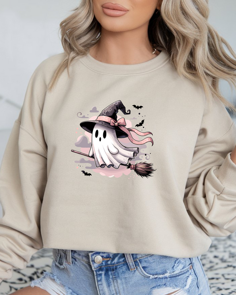 Cute pink Ghost Sweatshirt